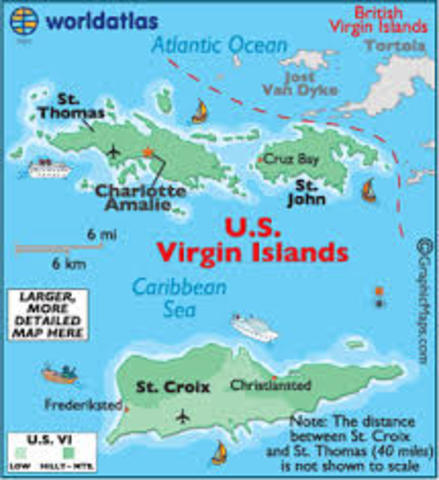 Virgin Island comes under U.S. control