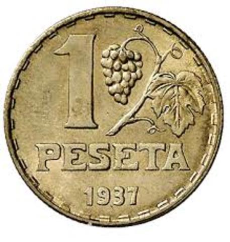 La peseta, unidad monetaria de España
