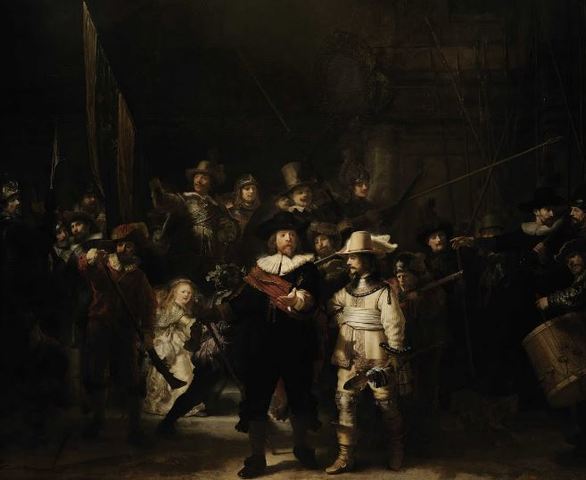 Rembrandt. The Night Watch. Oil on canvas, 1642.