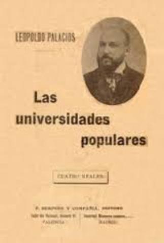CREACIÓN DE LAS UNIVERSIDADES POPULARES