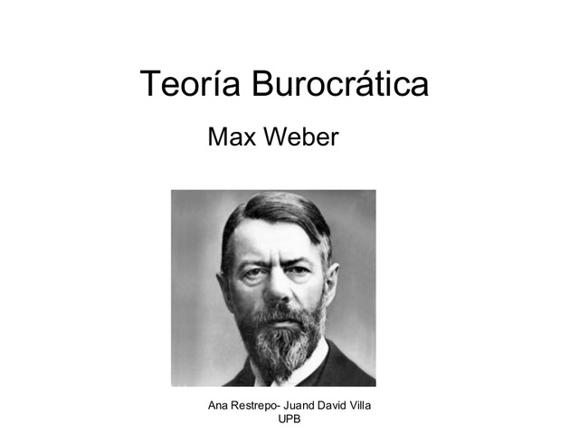 TEORÍA BUROCRATICA