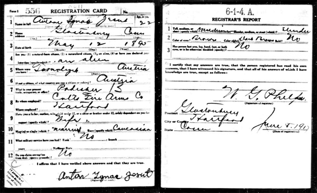 Alfred signed up for the army