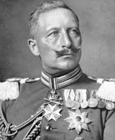 The German Kaiser Wilhelm II abdicates