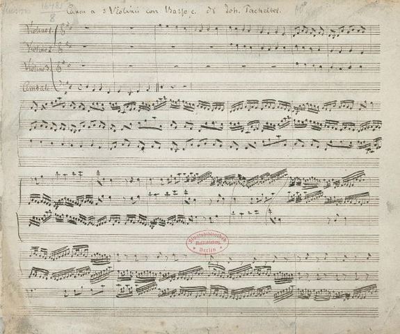 Pachelbel, Johann. Canon in D. 1680-1706.