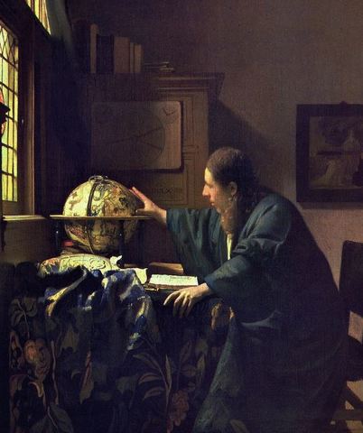 Vermeer, Jan. The Astronomer. Oil on canvas, 1668.