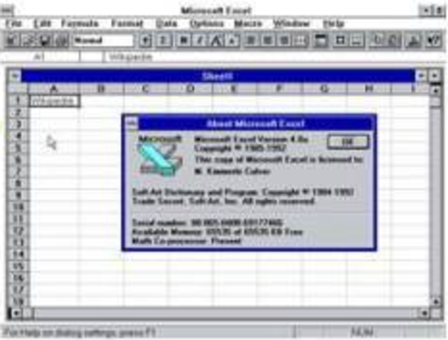 1992 - Excel 4.0