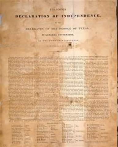 Texas declaration of  Independence