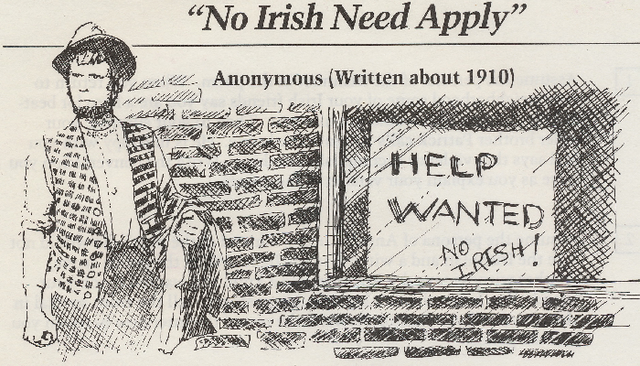 Irish Immigration to the US Begins, as well as Anti-Irish Sentiments
