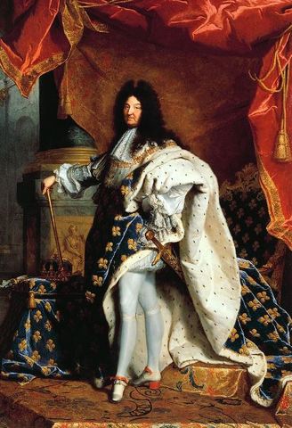 Rigaud, Hyacinthe. Louis XIV. Oil on canvas, Louvre, Paris, 1701.