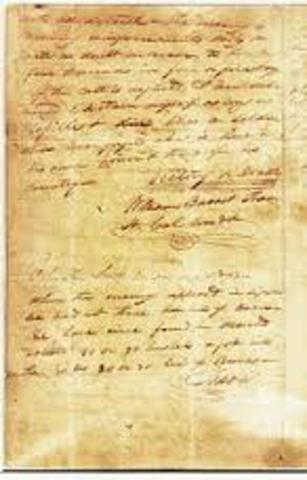 William Travis' Letter