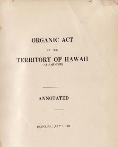1900- Organic Act