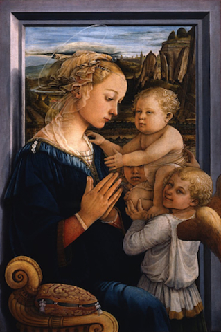 Madonna and Child with Two Angels