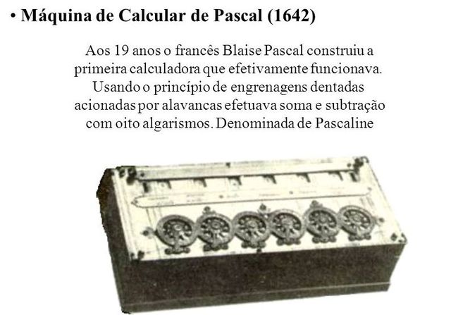 Primeira Máquina de Cálculo