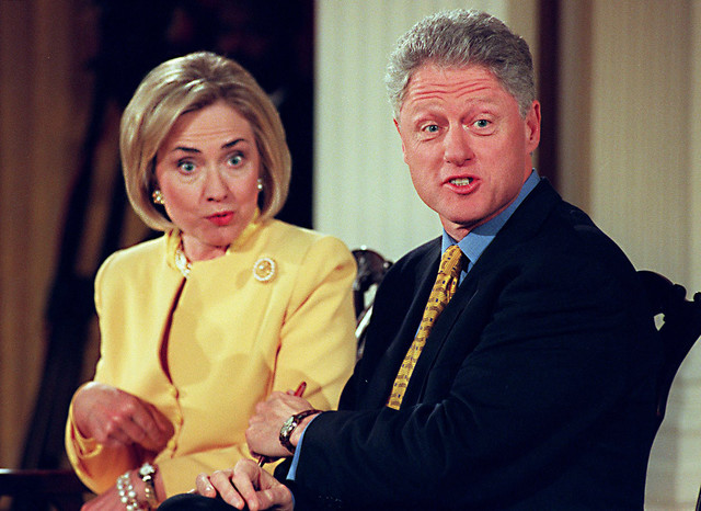 Became the first lady when Bill Clinton won the elections