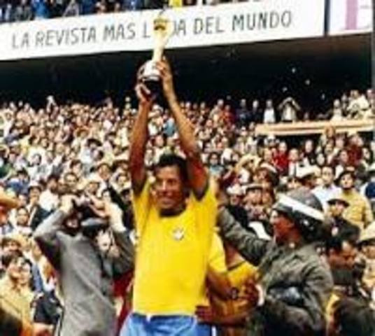 In the 1970 Mexico World Cup, Brazil won