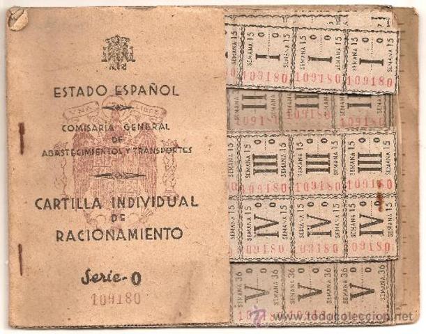 Supresión de las cartillas de racionamiento