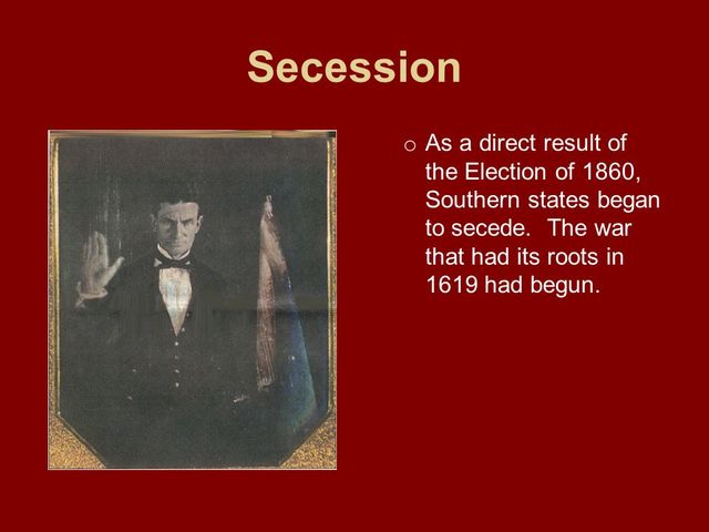 Southern states begin to secede