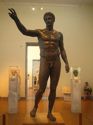 Famous Greek sculpture: Boy From Antikythera.