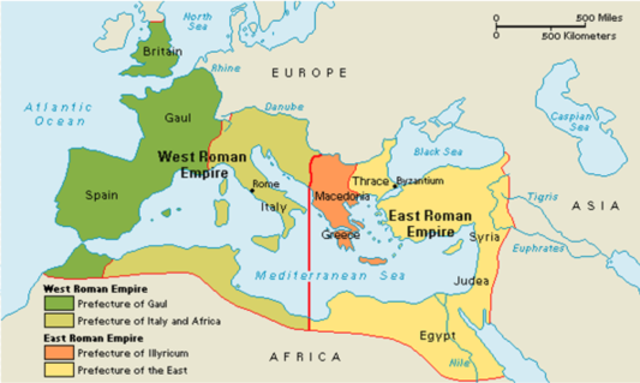 Division of Roman Empire