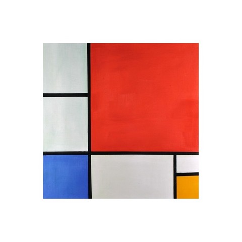 Composition with Red, Blue, and Yellow