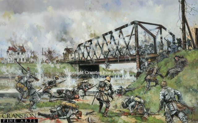 Battle of Mons  http://www.history.com/this-day-in-history/battle-of-mons