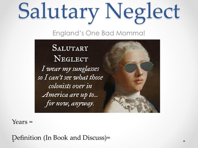 Salutary Neglect