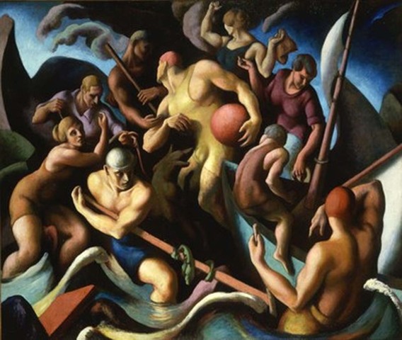 Benton, Thomas H. People of Chilmark. Oil on canvas, Hirshhorn Museum collection, Washington, D.C., 1920.