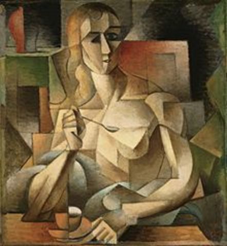 Metzinger, Jean. Le goûter (Tea Time). Oil on canvas, Philadelphia Museum of Art, 1911.