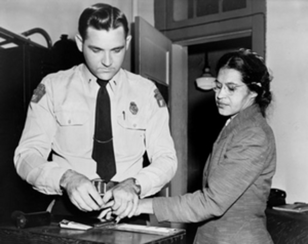 Rosa Parks Refuses to Give Up Her Seat