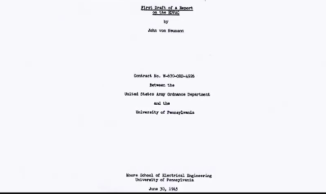 John Von Neumann, 1945