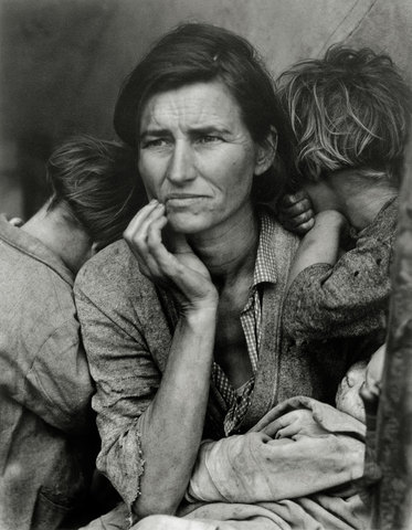 Lange, Dorothea. Migrant Mother. Photograph, Nipomo, California, 1936.