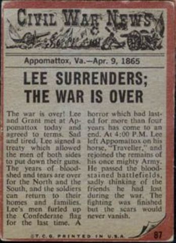 The End Of The Civil War