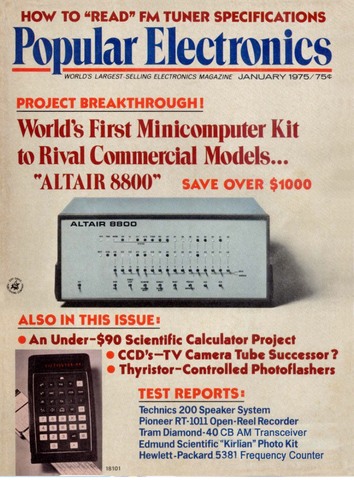 Ordenadores personales Manual para ensamblar el Altair 8800 (se enviaba por correo)
