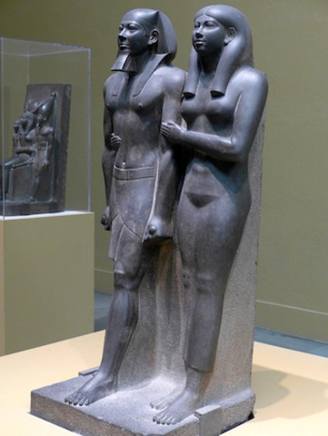 King Mycerinus and his Queen, c.2500 B.C.