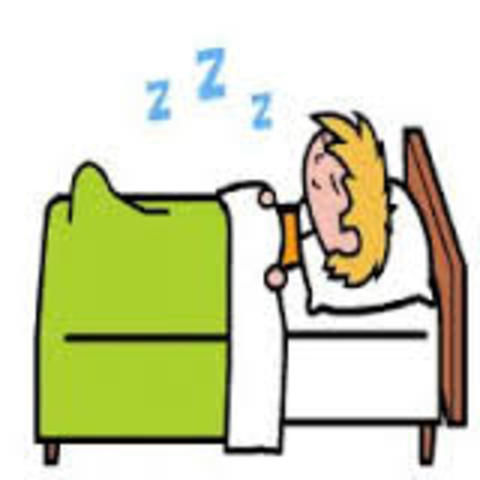 Terminé mis tareas y después me acosté.