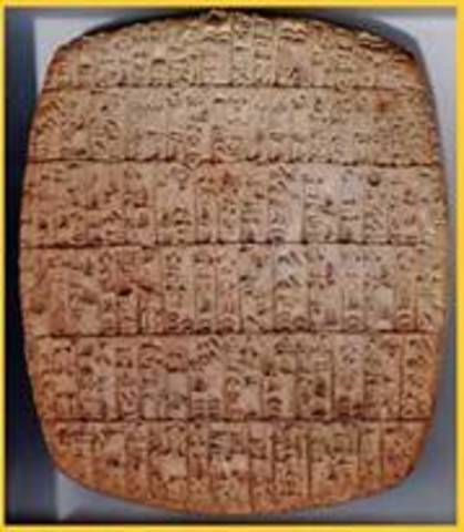 3500 BCE La Escritura