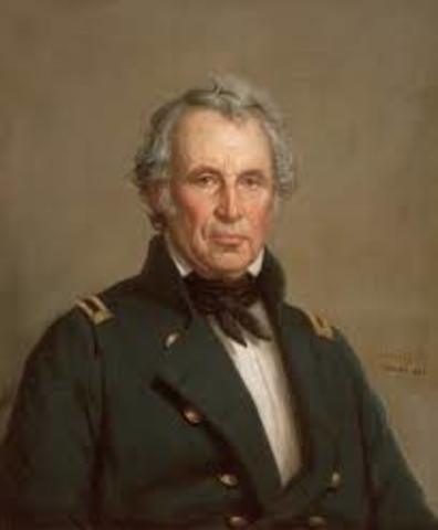 Zachery Taylor is inaugurated.