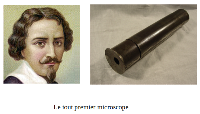 Le tout premier micoscope ( Zacharias Janson) 1588-1681