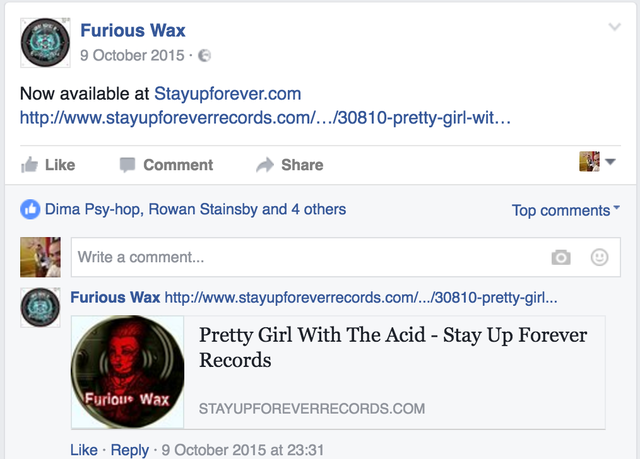 Furious Wax on Discogs