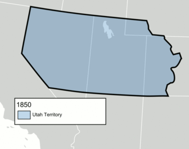 Utah becomes a territory