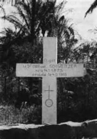 Schweitzer Albert halála