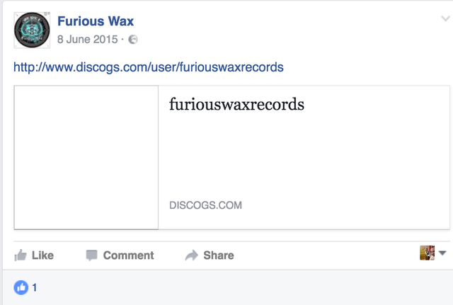Discogs - Facebook