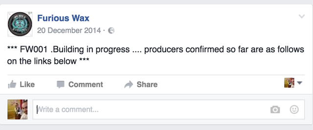 Confirmed producers below