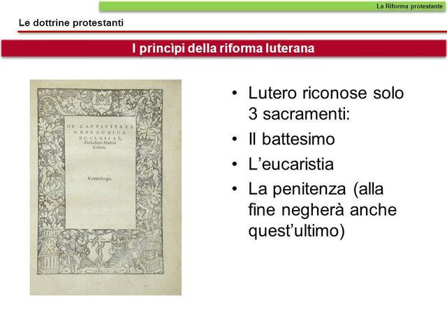 LUTERO E I SUOI PROTESTANTI