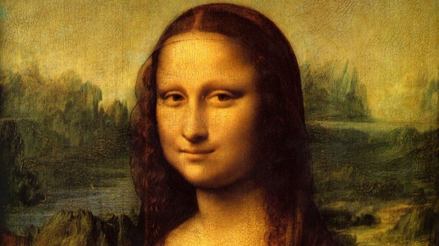 Painted Mona Lisa