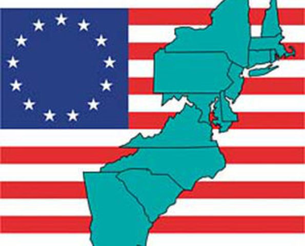 England establishes colonies that become the USA