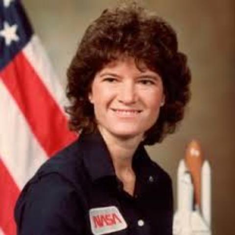 Astronaut Sally Ride becomes the first American woman to travel into space.