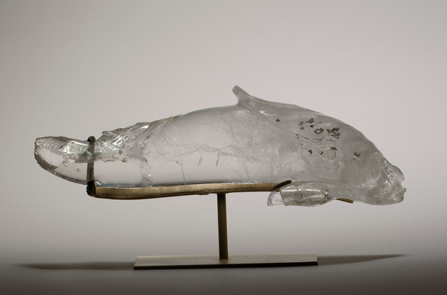 Rock Crystal Dolphin Statue