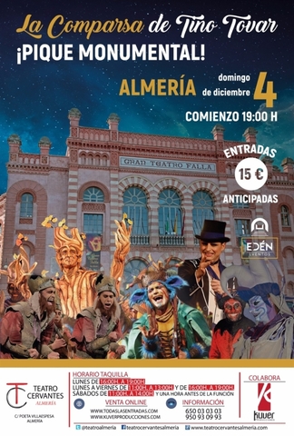 Pique Monumental , la Comparsa de Tino Tovar en el Teatro Cervantes de Almería.