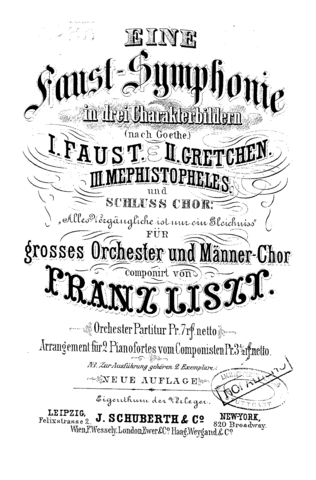 "Faust Symphonie" Franz Liszt